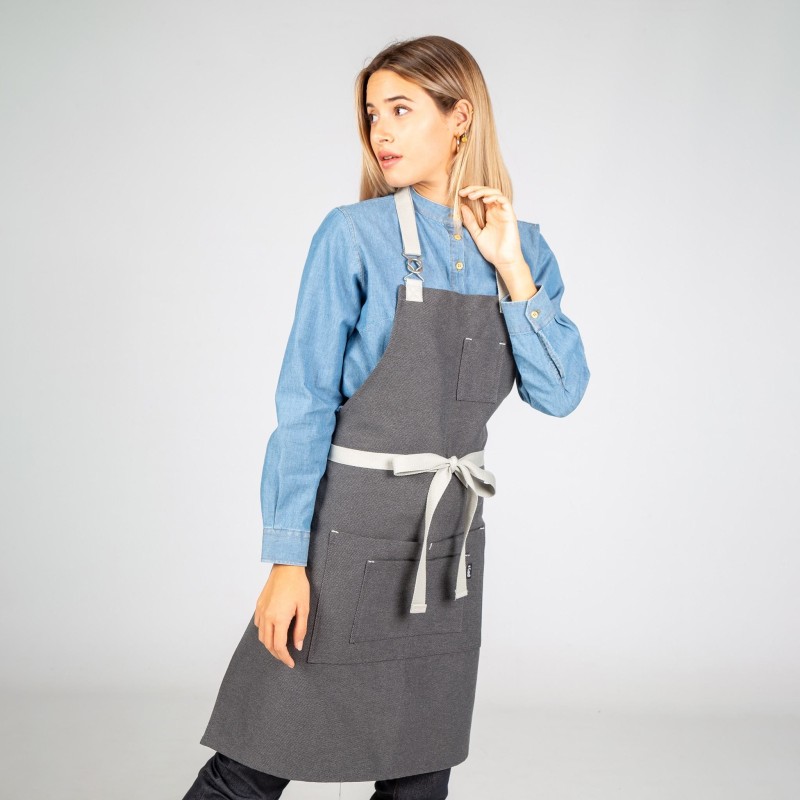 DELANTAL CON HEBILLA ENLAZADA COLORES