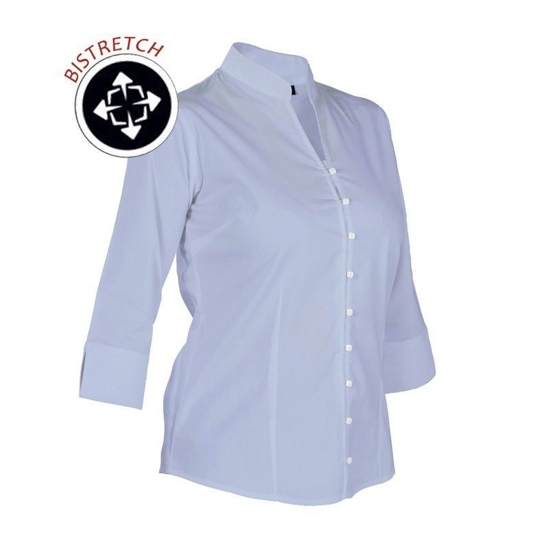 BLUSA BISTRETCH CUELLO MAO