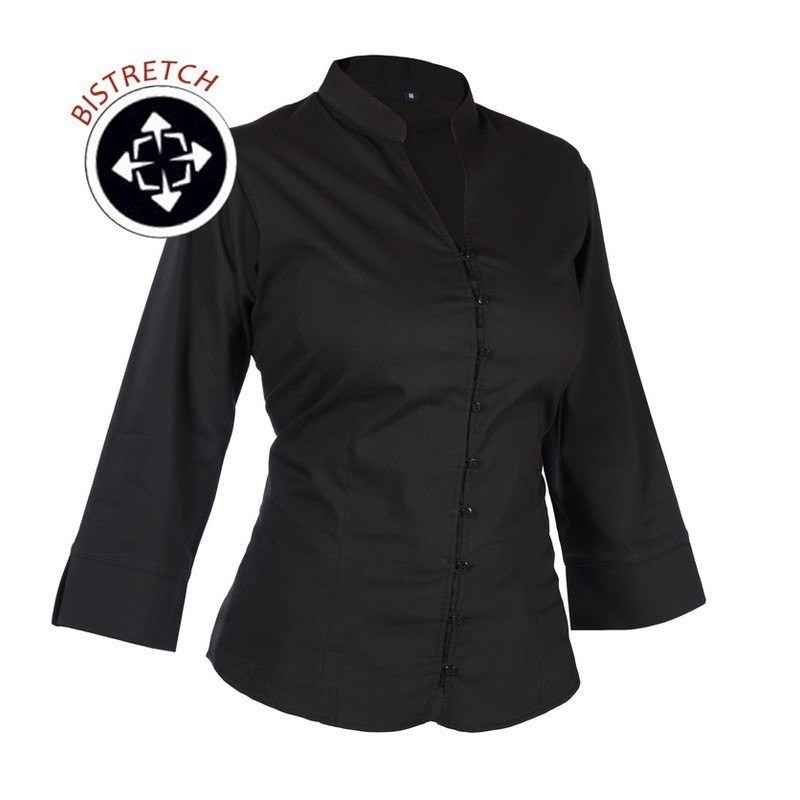 BLUSA BISTRETCH CUELLO MAO