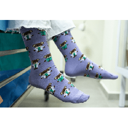 ⭐ CALCETINES ESTAMPADOS DE CAÑA MEDIA | Azules de Vergara