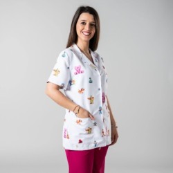 BATA DE MUJER ESTAMPADA