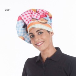 GORRO CHEF CUADRADITOS