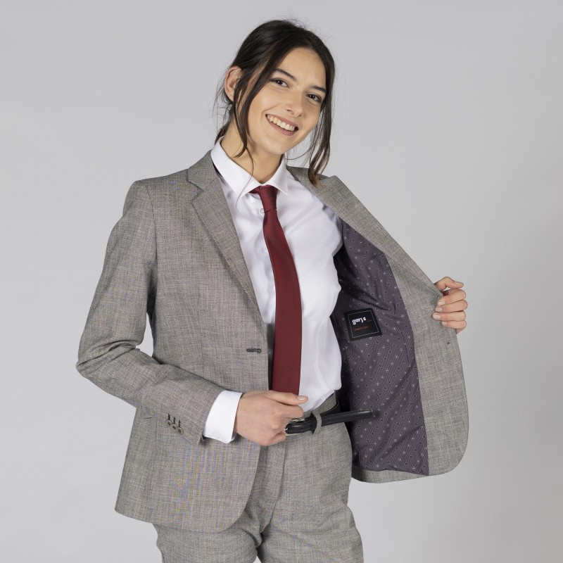 AMERICANA MUJER DOS BOTONES CHEVIOT