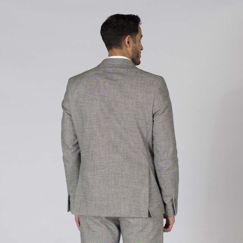 AMERICANA HOMBRE 2 BOTONES SLIM CHEVIOT