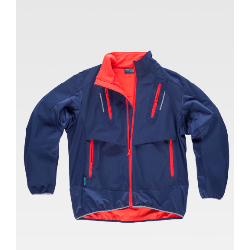 ⭐ CHAQUETA WORKSHELL CON DETALLES REFLECTANTES | Azules de Vergara