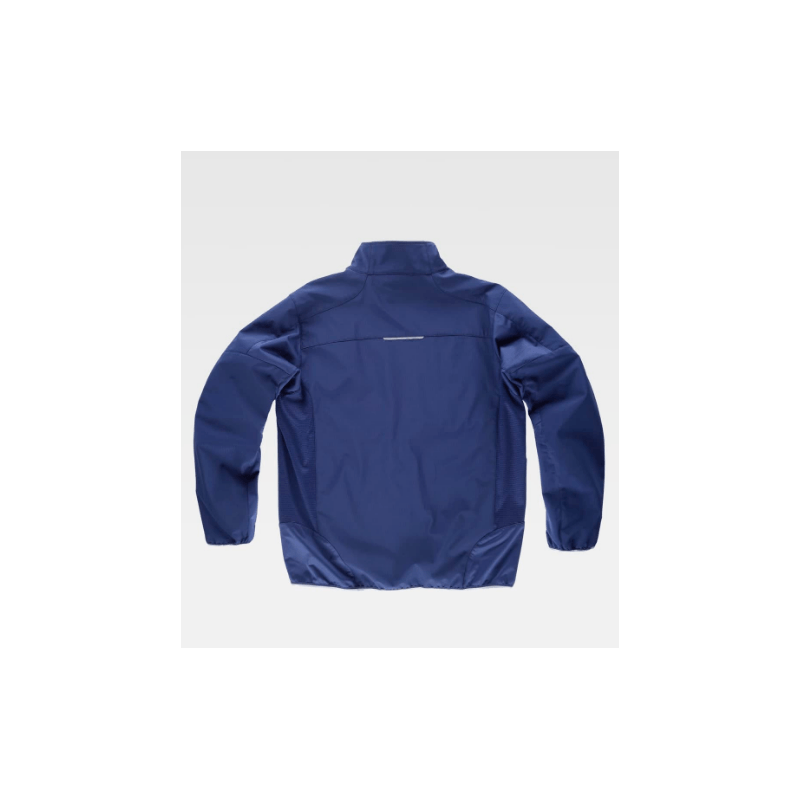 CHAQUETA WORKSHELL CON DETALLES REFLECTANTES