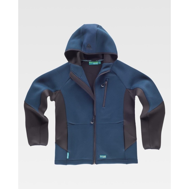 SUDADERA COMBINADA CON CAPUCHA