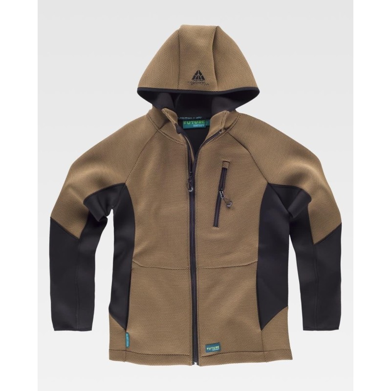 SUDADERA COMBINADA CON CAPUCHA