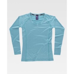 ⭐ CAMISETA MUJER STRETCH MANGA RANGLAN | Azules de Vergara