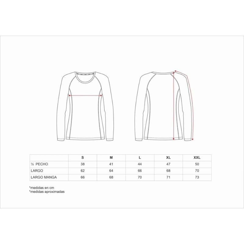 CAMISETA MUJER STRETCH MANGA RANGLAN