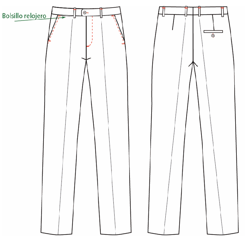PANTALÓN HOMBRE SIN PINZAS ELÁSTICO