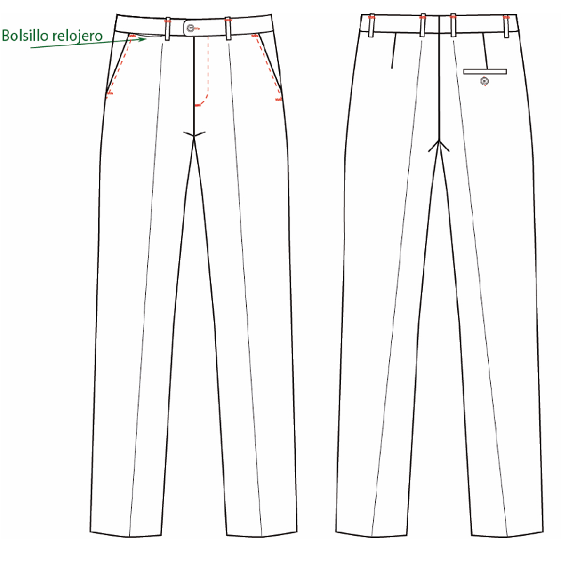 PANTALÓN DE VESTIR SEMI AJUSTADO HOMBRE