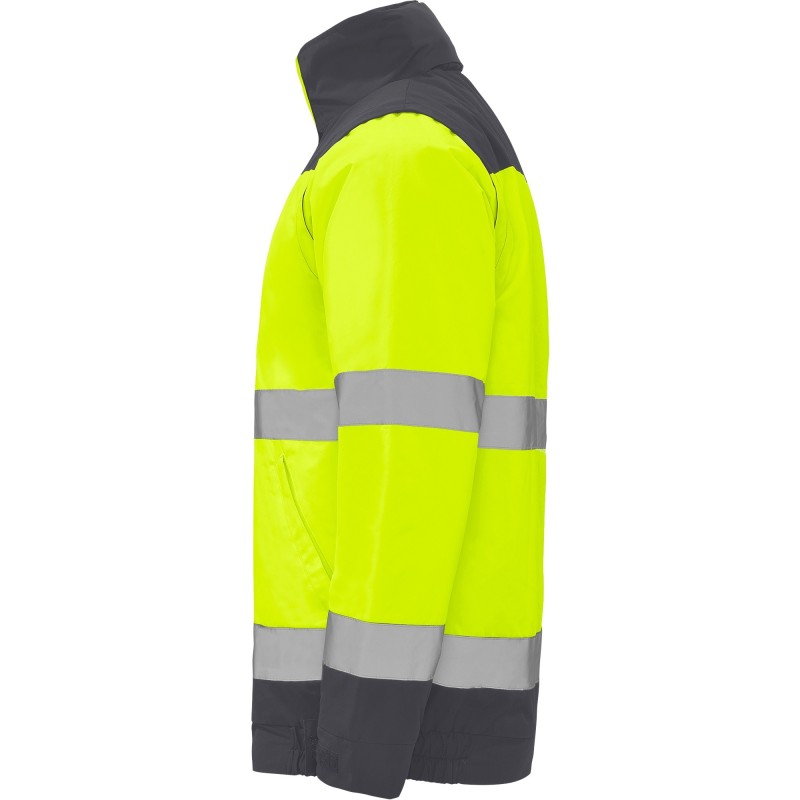 CHAQUETA ACOLCHADA ALTA VISIBILIDAD IMPERMEABLE DESMONTABLE