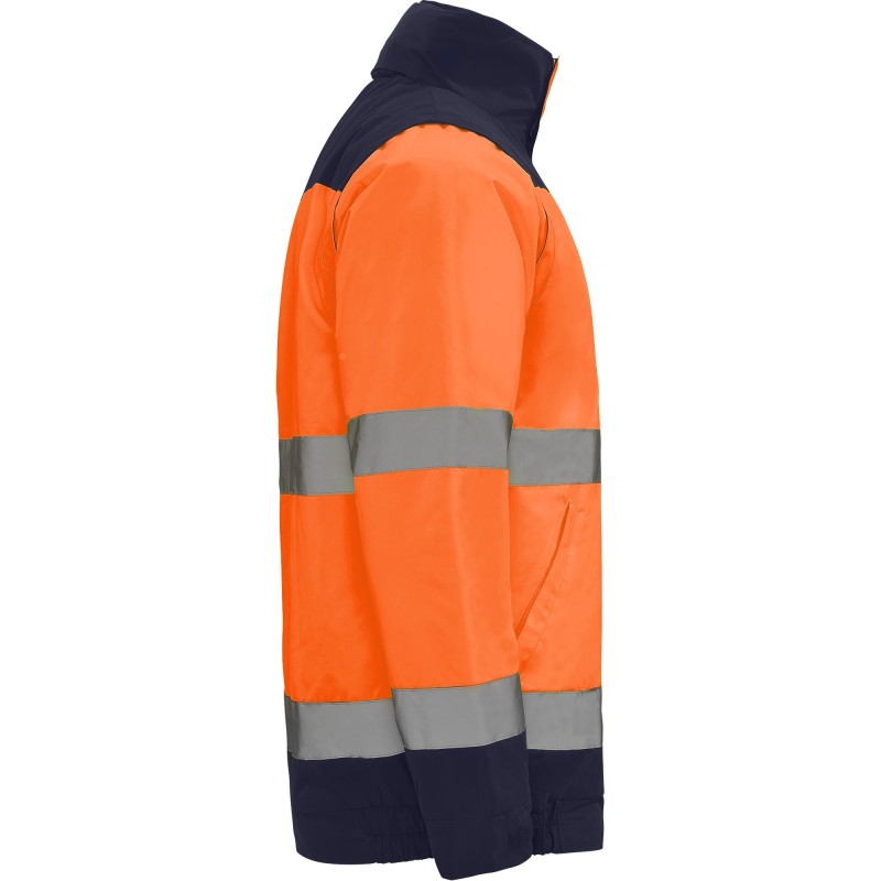 CHAQUETA ACOLCHADA ALTA VISIBILIDAD IMPERMEABLE DESMONTABLE