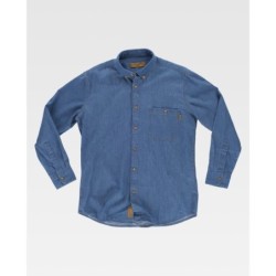⭐ CAMISA VAQUERO M/L BOTONES DE MADERA | Azules de Vergara