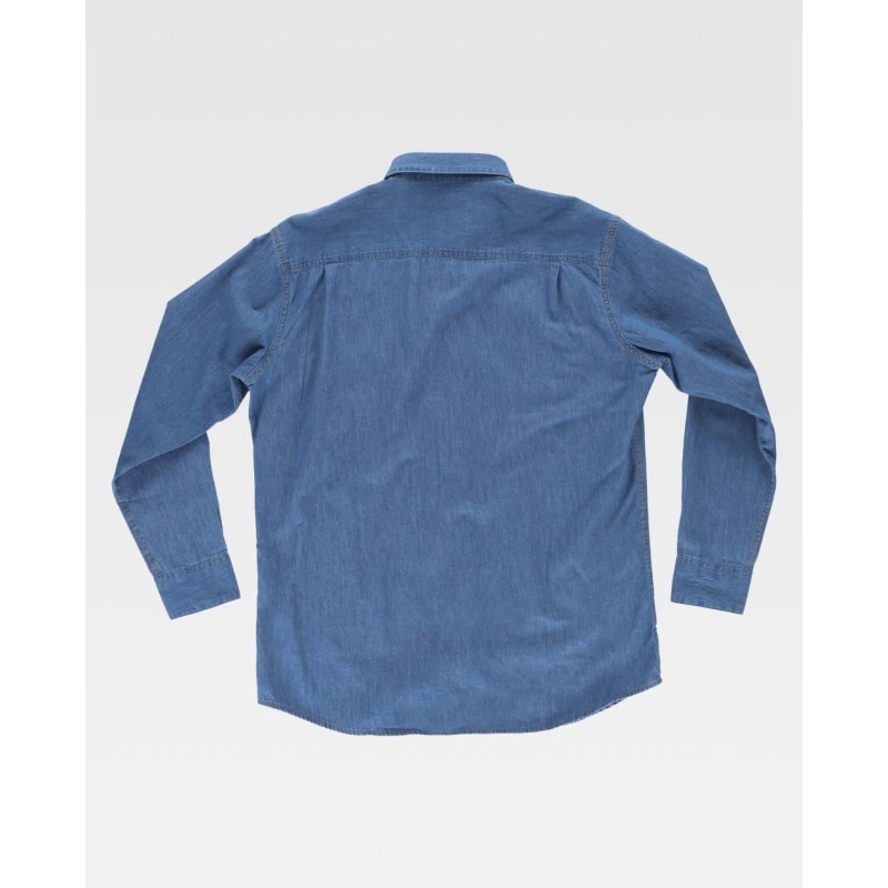 CAMISA VAQUERO M/L BOTONES DE MADERA