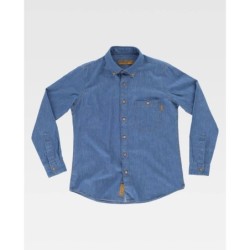 ⭐ BLUSA VAQUERO M/L BOTONES DE MADERA | Azules de Vergara