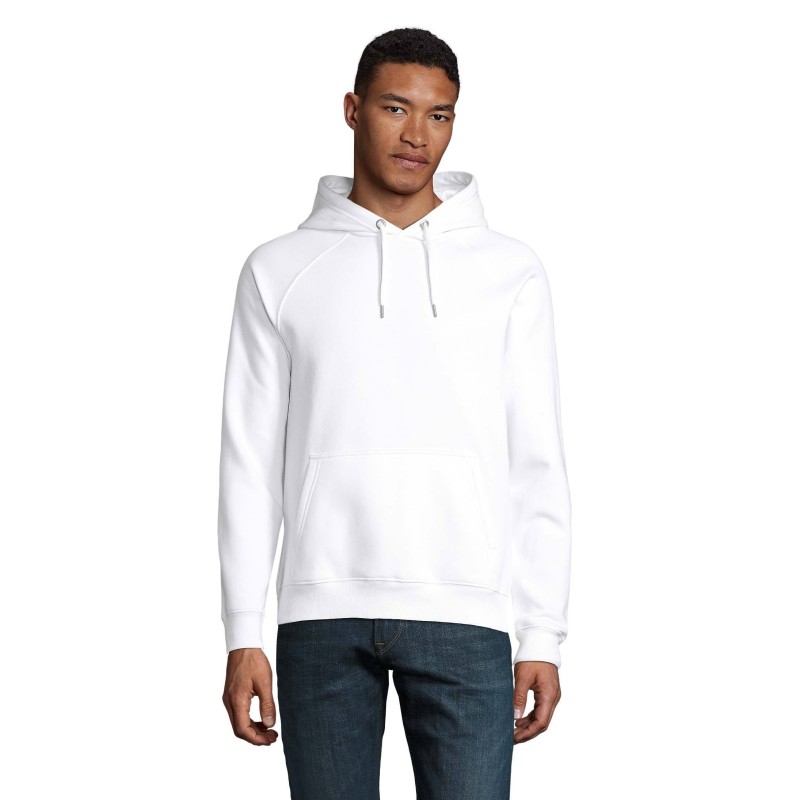 SUDADERA ECOLÓGICA UNISEX CON CAPUCHA