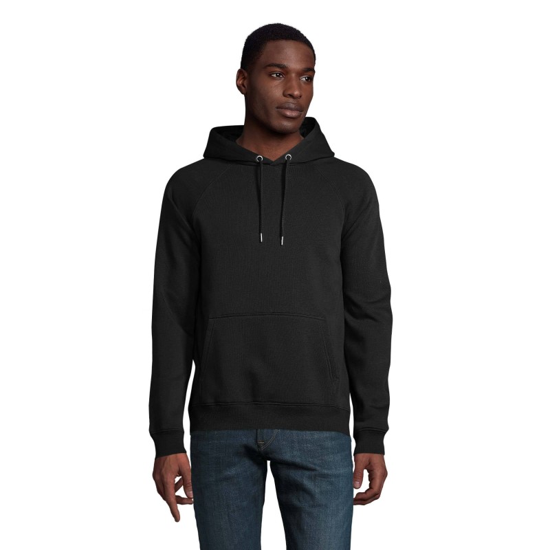 SUDADERA ECOLÓGICA UNISEX CON CAPUCHA