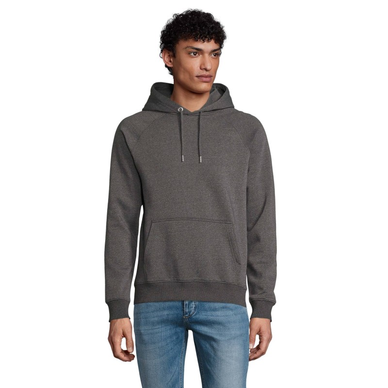 SUDADERA ECOLÓGICA UNISEX CON CAPUCHA