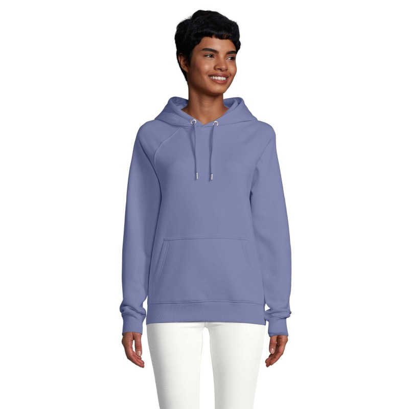 SUDADERA ECOLÓGICA UNISEX CON CAPUCHA