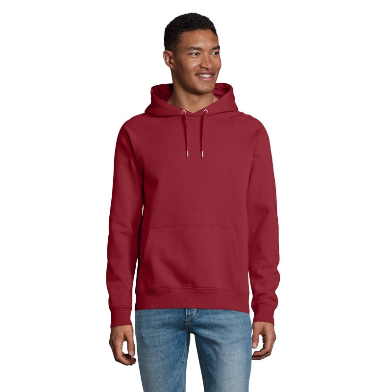 SUDADERA ECOLÓGICA UNISEX CON CAPUCHA