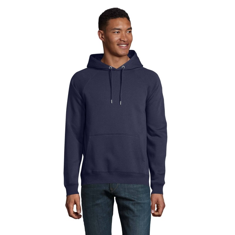 SUDADERA ECOLÓGICA UNISEX CON CAPUCHA