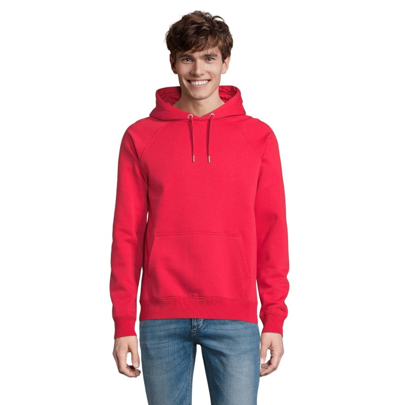 SUDADERA ECOLÓGICA UNISEX CON CAPUCHA