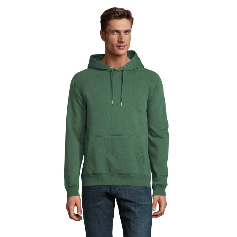 SUDADERA ECOLÓGICA UNISEX CON CAPUCHA