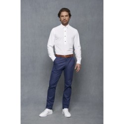 ⭐ CAMISA ESTILO POLO MANGA LARGA | Azules de Vergara