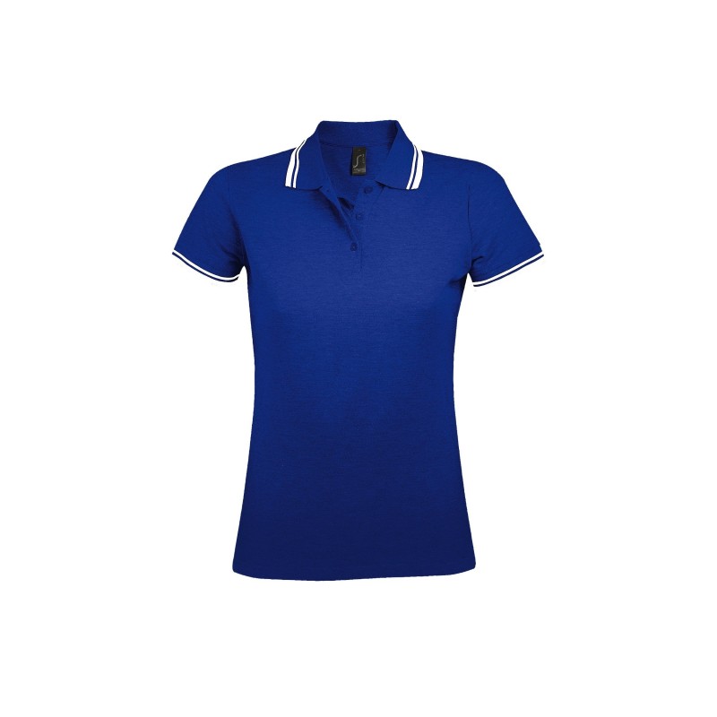POLO MUJER COMBINADO 100% ALGODÓN