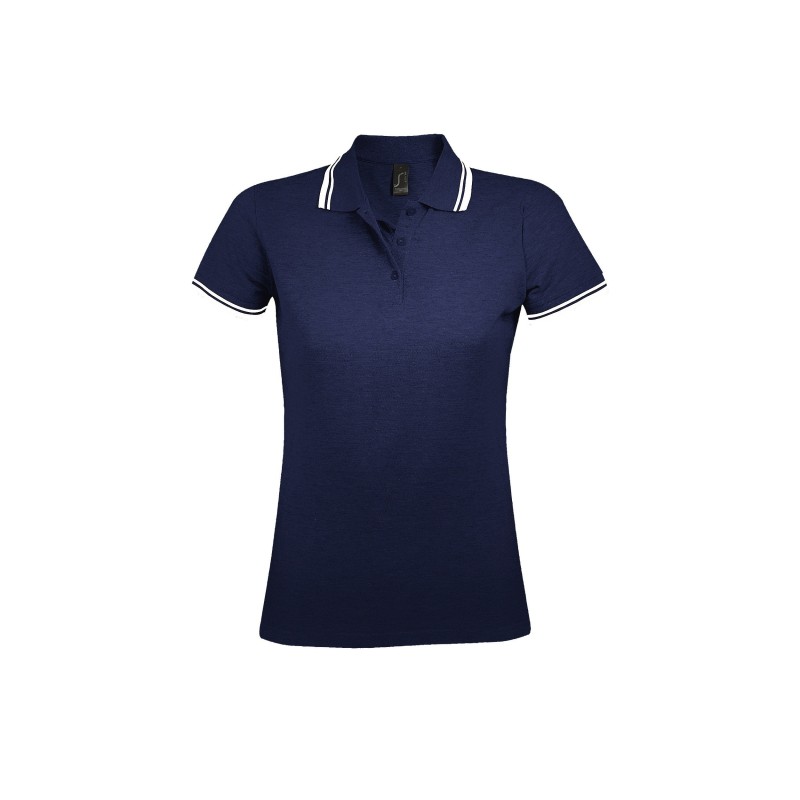 POLO MUJER COMBINADO 100% ALGODÓN