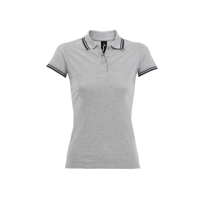 POLO MUJER COMBINADO 100% ALGODÓN