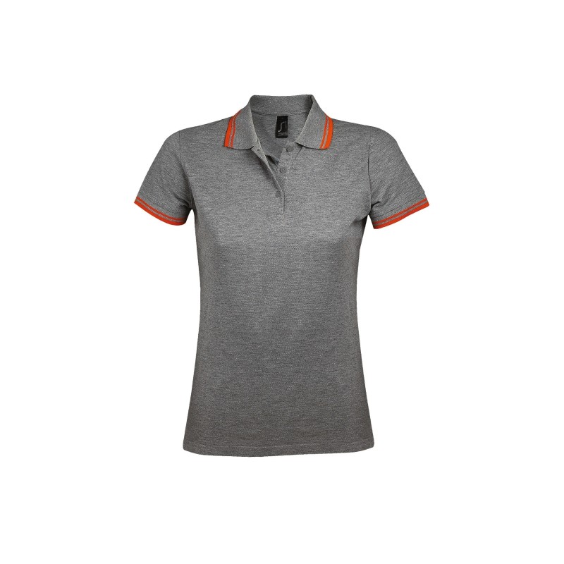 POLO MUJER COMBINADO 100% ALGODÓN