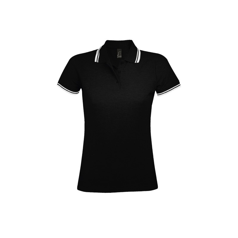 POLO MUJER COMBINADO 100% ALGODÓN
