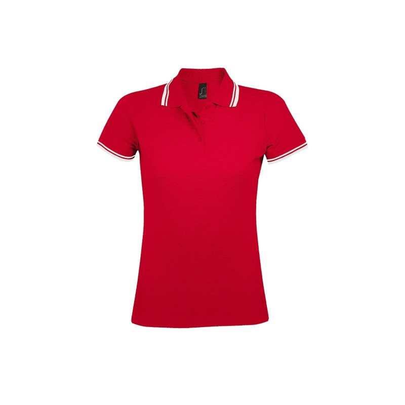 POLO MUJER COMBINADO 100% ALGODÓN
