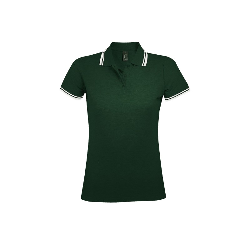 POLO MUJER COMBINADO 100% ALGODÓN