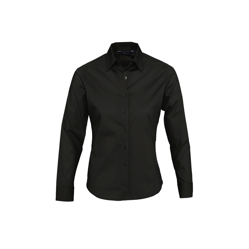 CAMISA MUJER ELASTANO MANGA LARGA