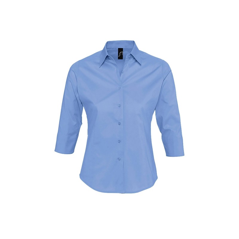 CAMISA MUJER ELASTANO MANGA 3/4