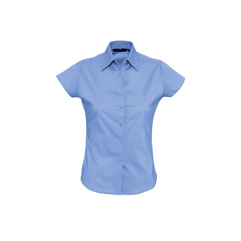 CAMISA MUJER ELASTANO MANGA CORTA