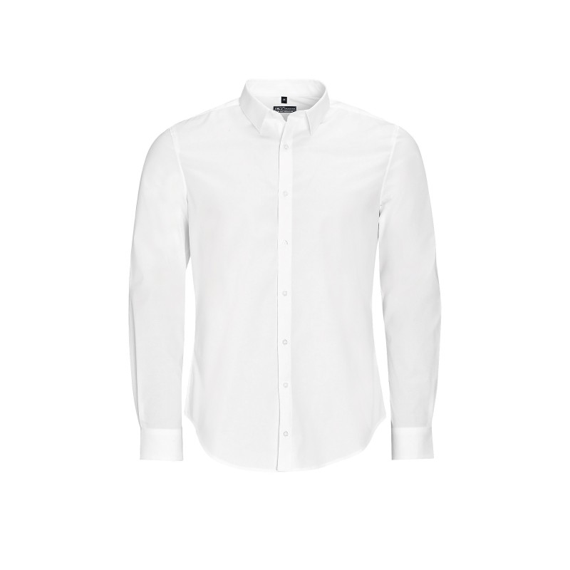 CAMISA SLIM FIT ELASTANO MANGA LARGA