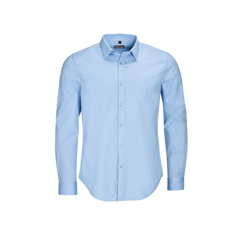 CAMISA SLIM FIT ELASTANO MANGA LARGA