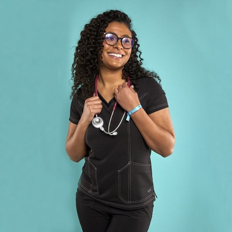 CASACA MUJER SPANDEX 5 BOLSILLOS