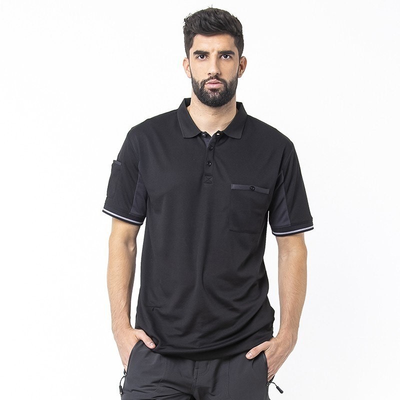 POLO LABORAL TRANSPIRABLE MANGA CORTA