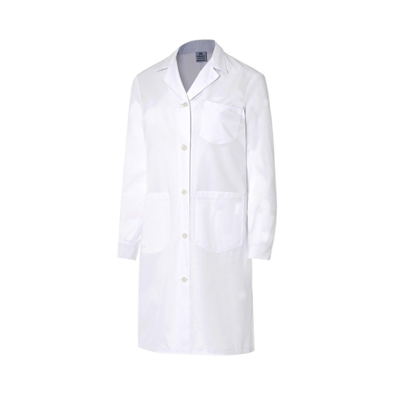BATA MUJER BLANCA CON BOTONES