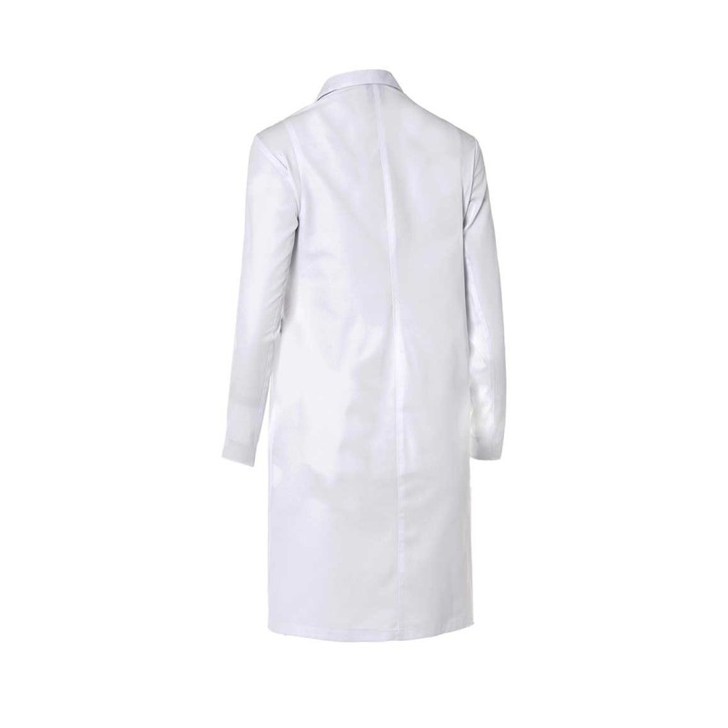 BATA MUJER BLANCA CON BOTONES