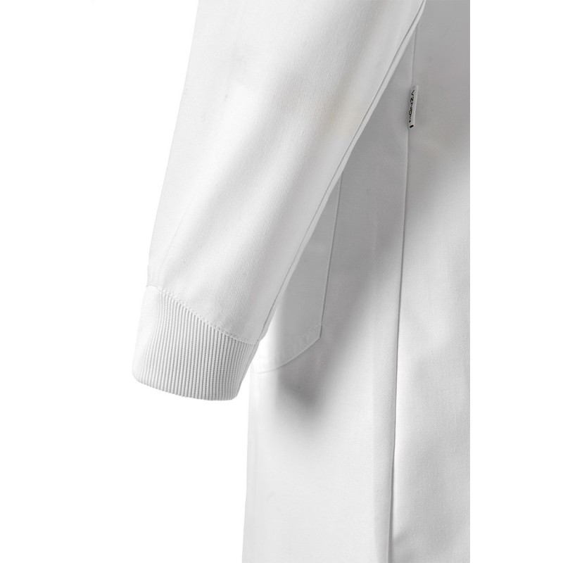 BATA MUJER BLANCA CON BOTONES