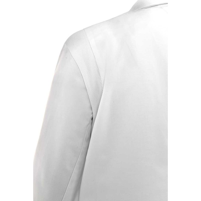 BATA MUJER BLANCA CON BOTONES
