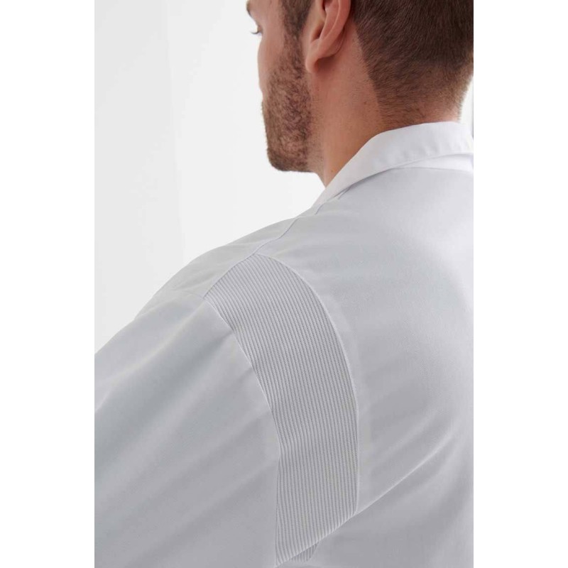 BATA HOMBRE BLANCA CON BOTONES