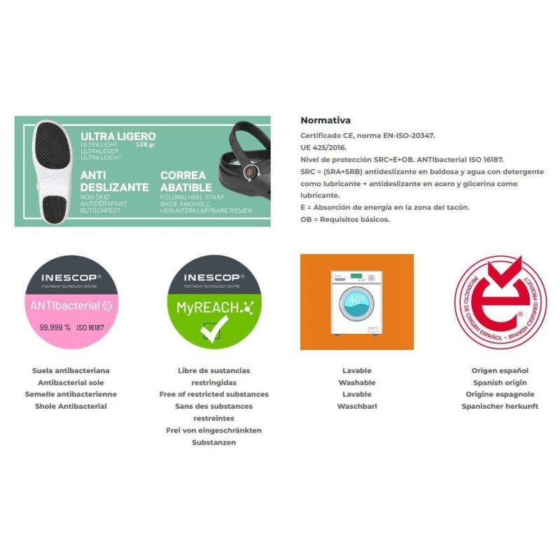 ZUECO ANTIDESLIZANTE SRC
